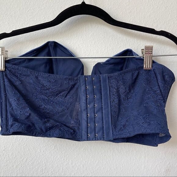 NWT Victoria’s Secret navy blue velvet mini bustier Sz L - Picture 3 of 8